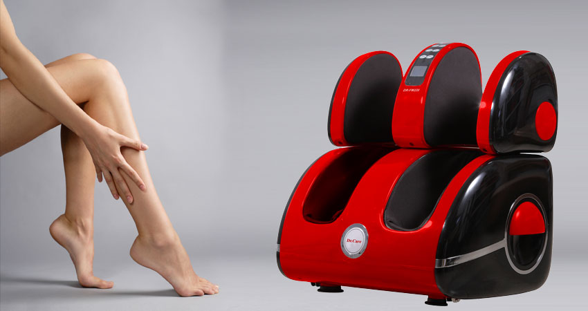 Máy massage chân cổ cao giúp massage bàn chân và xoa bóp cả bắp chân